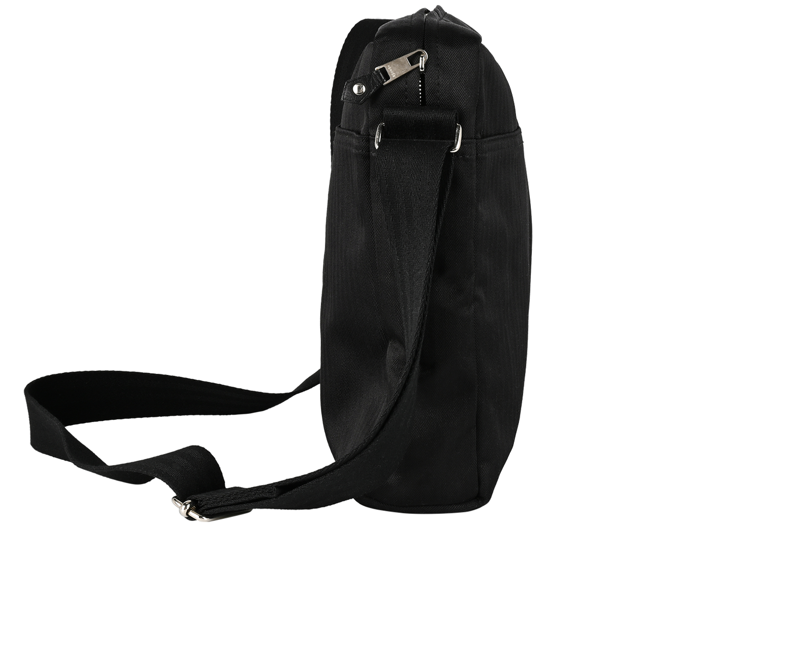 Tibet Flap Messenger MM In Clemence Black, &pound;1,050, Handbags, Black, Canvas, Side view